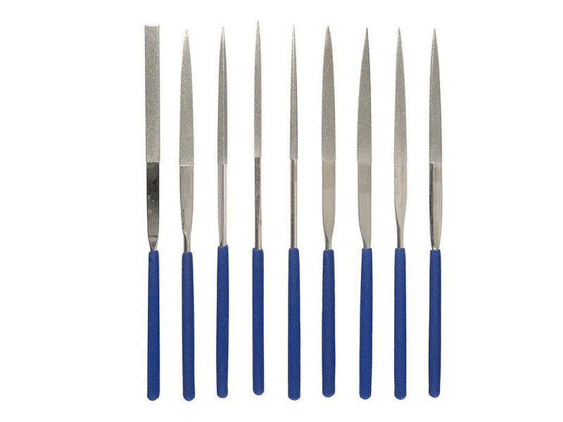 Desic Diamond Coated File Set 10 Piece Assorted 160mm x 4mm