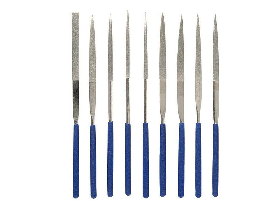 Desic Diamond Coated File Set 10 Piece Assorted 160mm x 4mm — Testntools