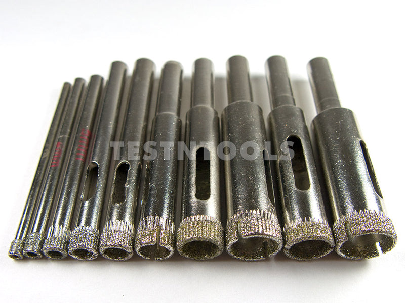 Desic Diamond Coated Hole Saws 10 Pieces 3-12mm
