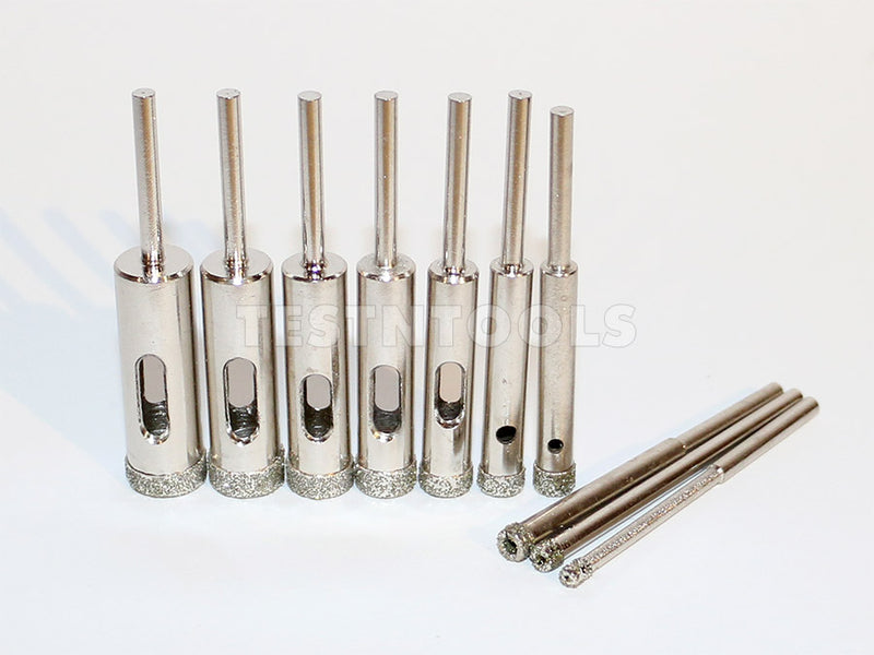 Desic Diamond Coated Hole Saws for Dremel 10 Pieces 3-12mm