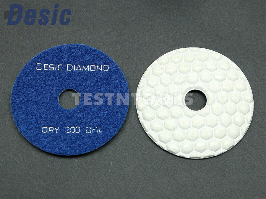 Desic Diamond DRY Polishing Pad 100mm 200 Grit AAA Grade — Testntools