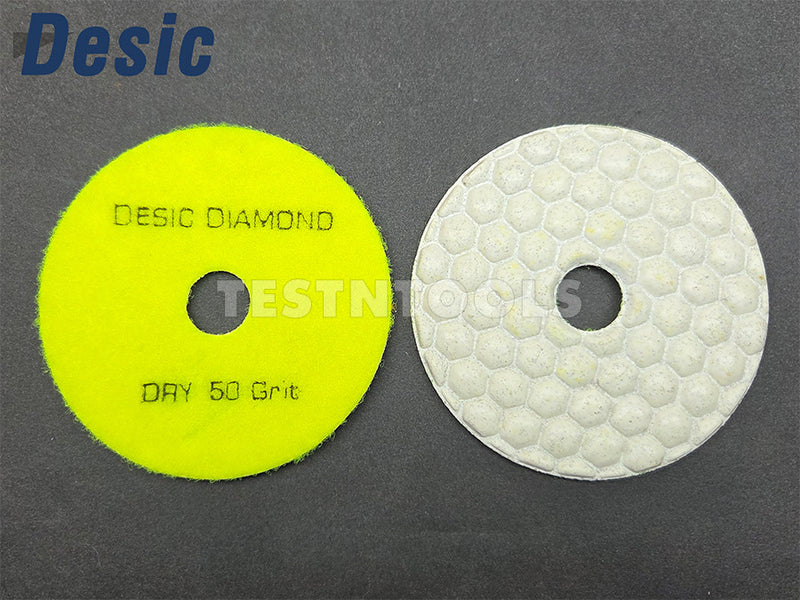 Desic Diamond DRY Polishing Pad 100mm 50 Grit AAA Grade