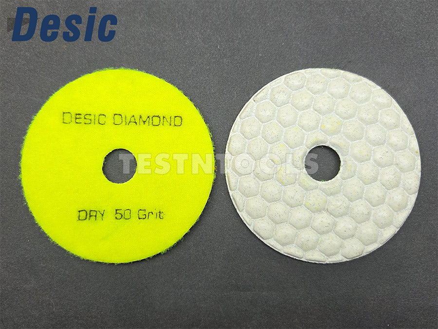 Desic Diamond DRY Polishing Pad 100mm 50 Grit AAA Grade — Testntools