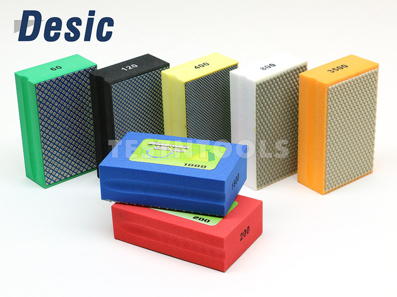 Desic Diamond Hand Polishing Pad Set 7 Pieces