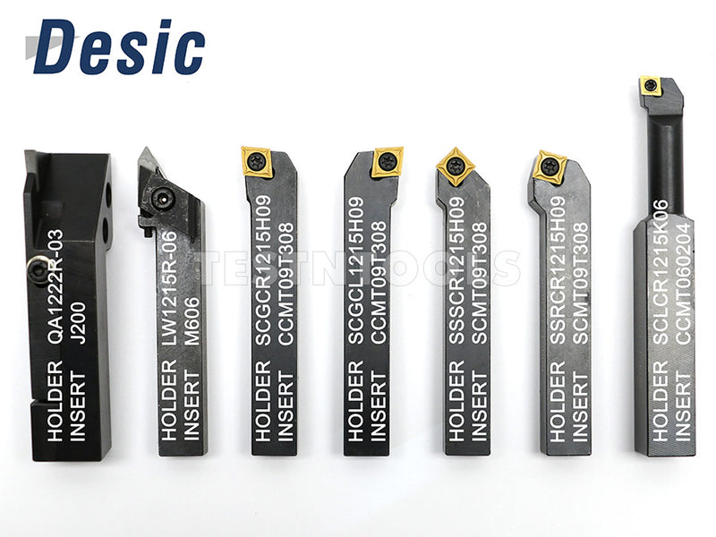 Desic Indexable Turning Tool Set 12mm 7 Piece