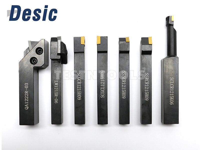 Desic Indexable Turning Tool Set 12mm 7 Piece