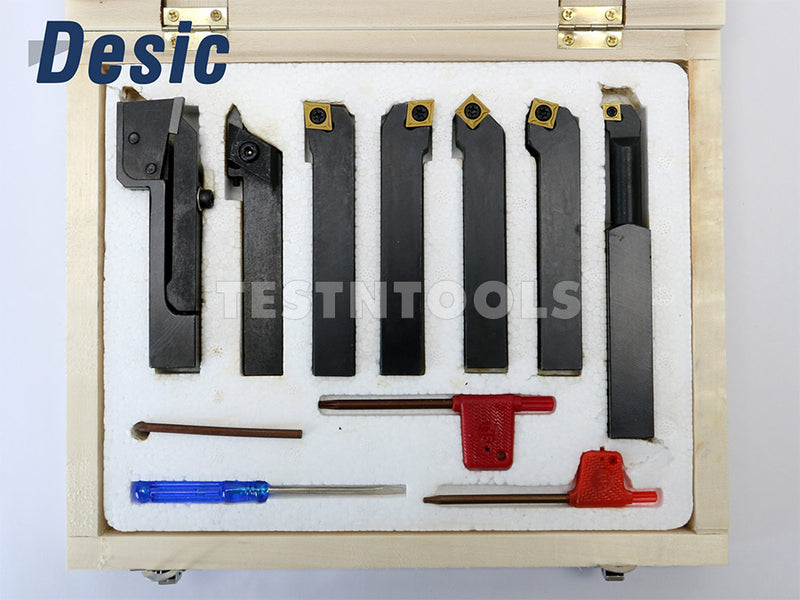 Desic Indexable Turning Tool Set 12mm 7 Piece