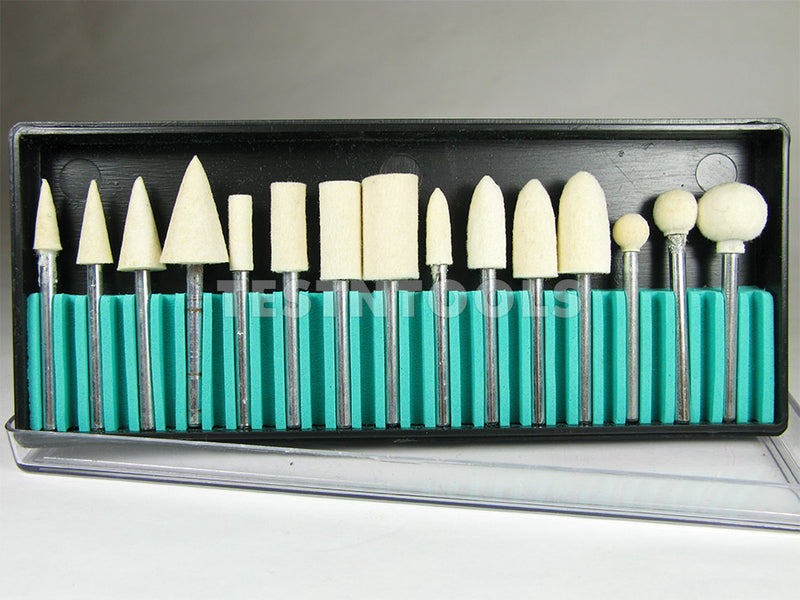 Desic Mounted Felt Polishing Set Hard Type 15 Pieces