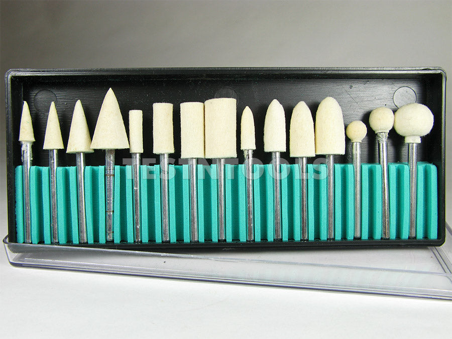 Desic Mounted Felt Polishing Set Hard Type 15 Pieces — Testntools