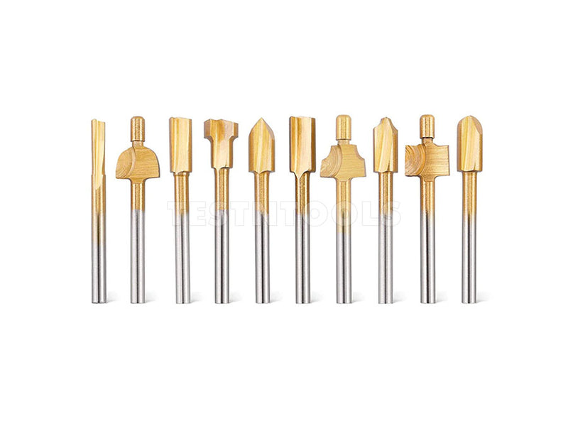 Desic Router Bit Set 10 Piece for Dremel