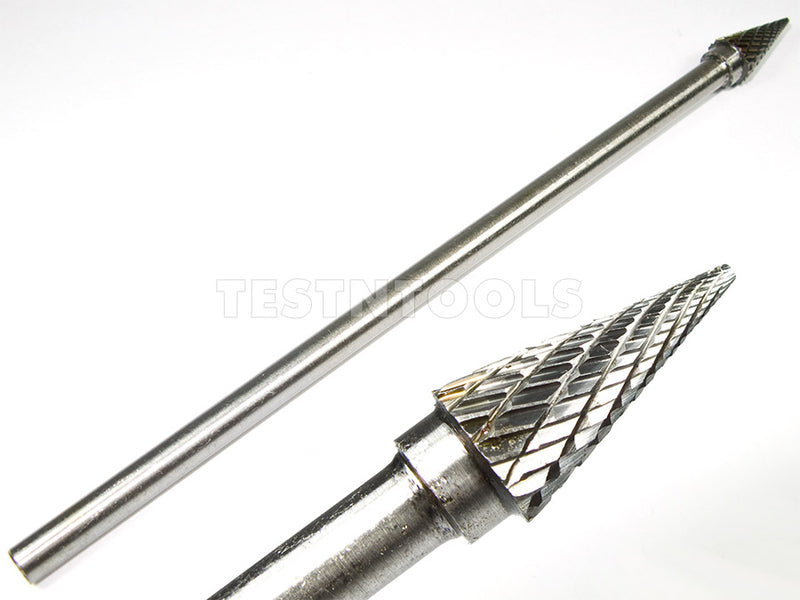 Desic Tungsten Carbide Burr 150mm x 6mm x 10mm Taper
