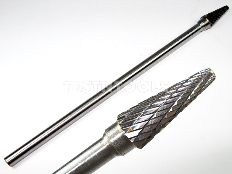 Desic Tungsten Carbide Burr 150mm x 6mm x 10mm Taper Radius