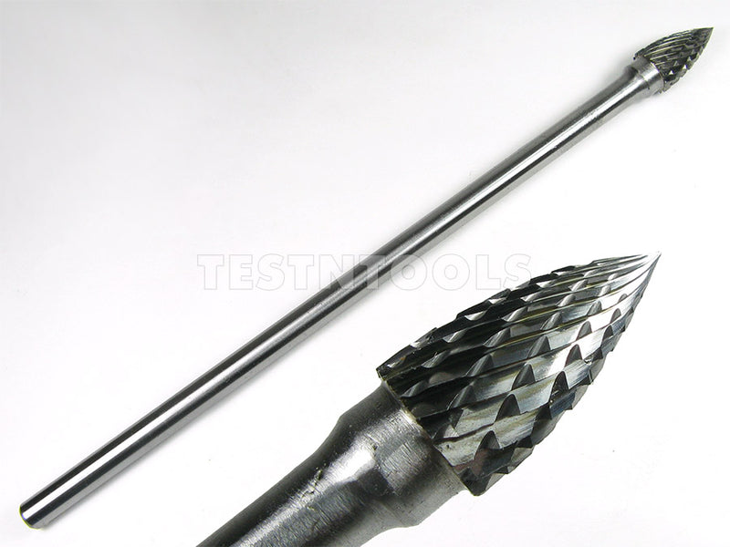 Desic Tungsten Carbide Burr 150mm x 6mm x 10mm Tree Pointed