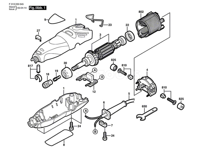 Dremel 300 Spare Part Number 3 - Armature 230V 2610941201