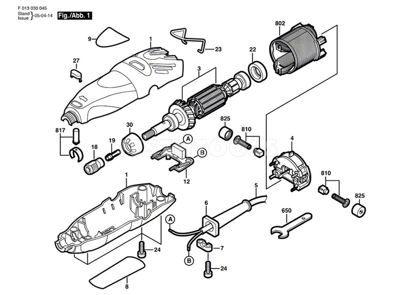 Dremel 300 Spare Part Number 4 - Speed Switch 2610925774
