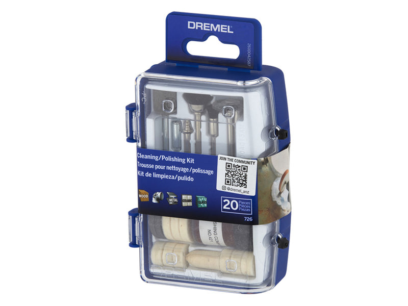 Dremel 726 Cleaning and Polishing Micro Kit 20 Piece 726-01 26150726AA