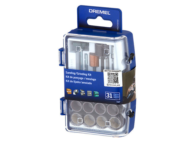 Dremel 727 Sanding and Grinding Micro Kit 31 Piece 727-01 26150727AA
