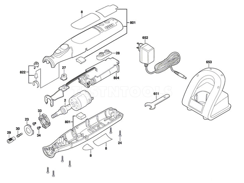 Dremel Micro 8050 Spare Part Number 652 - Charger 2610033994