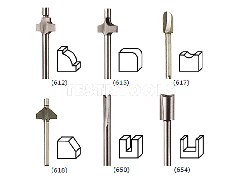 Dremel Router Bit Set 6 Piece 692 2615069200