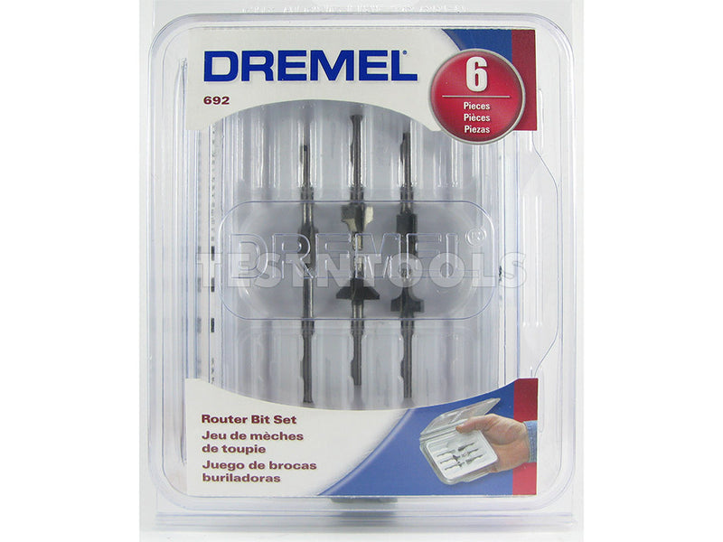 Dremel Router Bit Set 6 Piece 692 2615069200