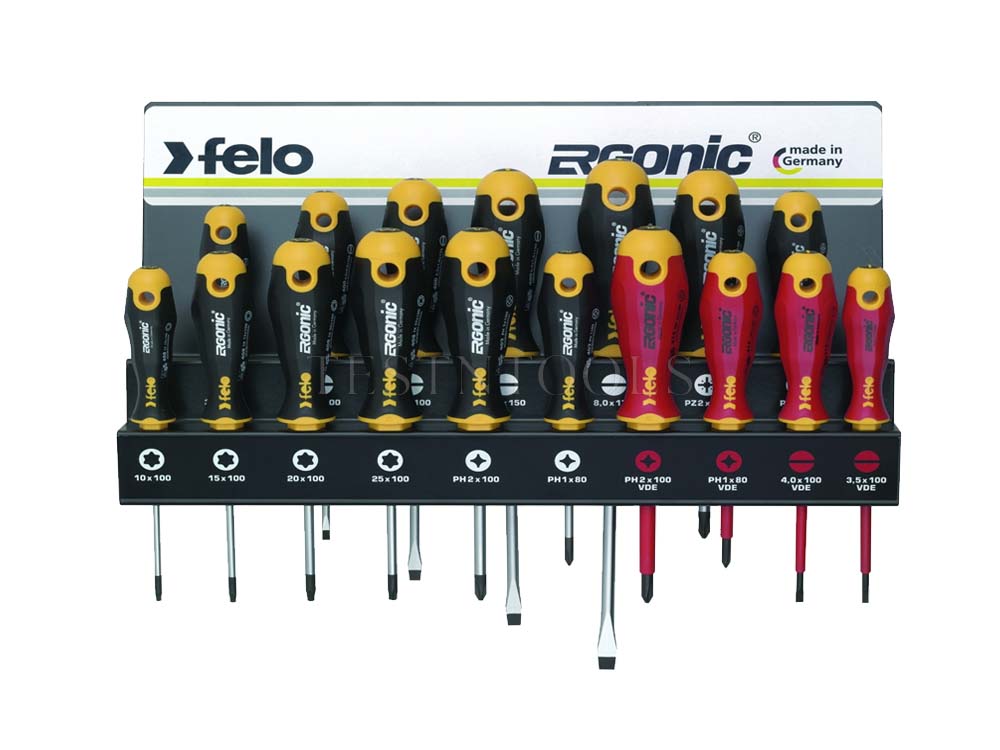 Felo 400 Series Ergonic Screwdriver Stand 18 Pack SCR-S400S18 — Testntools