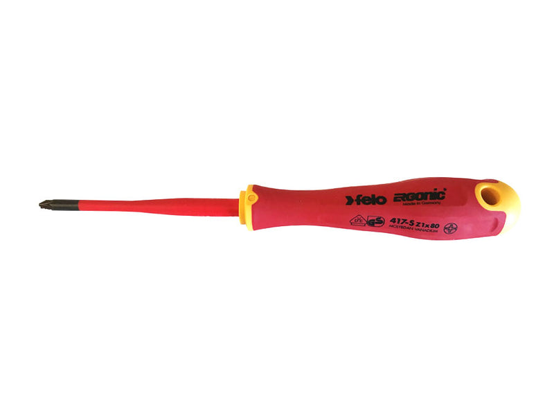 Felo 417 Ergonic E-slim Insulated Screwdriver Plus/Minus Z1 SCR-S417-Z1