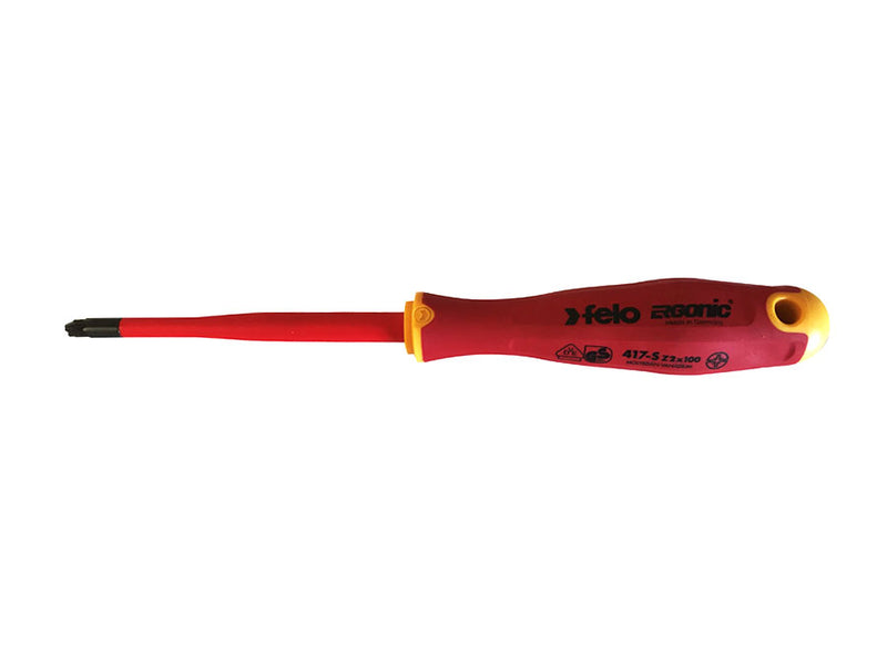 Felo 417 Ergonic E-slim Insulated Screwdriver Plus/Minus Z2 SCR-S417-Z2