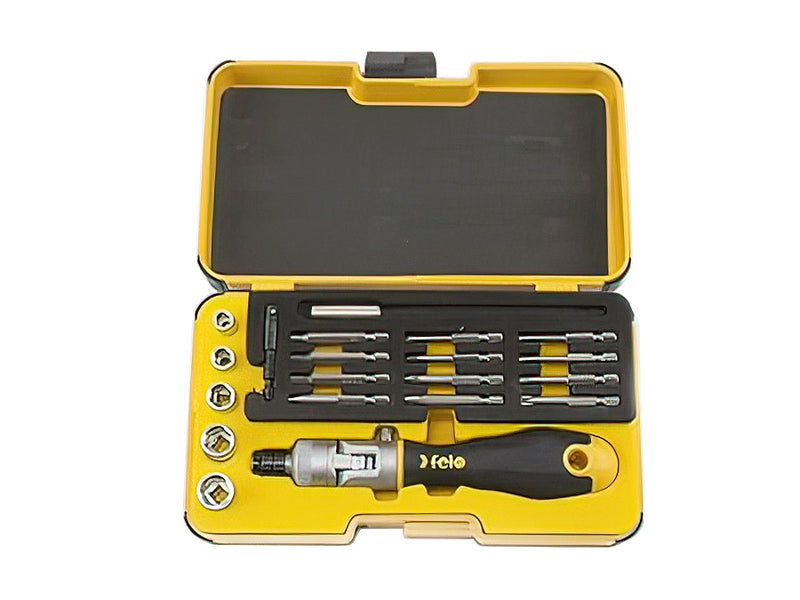 Felo Ergonic K Socket And Bit Set 1/4" Drive 20 Pack SCR-ERK20