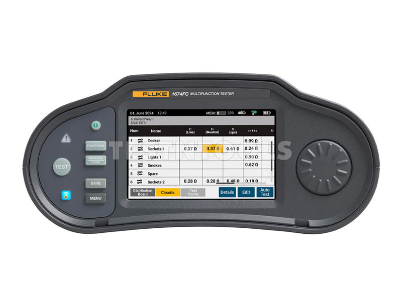 Fluke 1674FC Multifunction Installation Tester