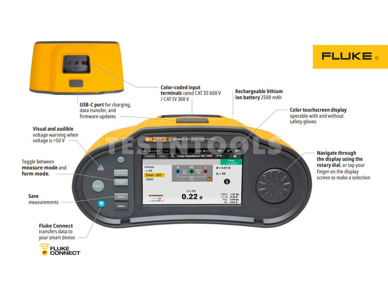 Fluke 1674FC Multifunction Installation Tester
