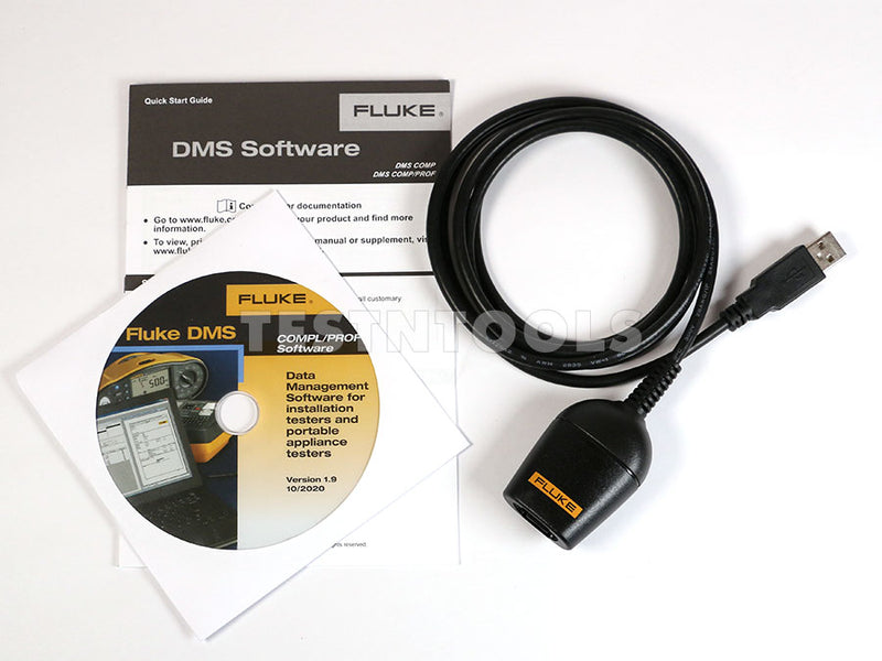 Fluke Installation and PAT Testing Software with Data Transfer Cable IR189USB