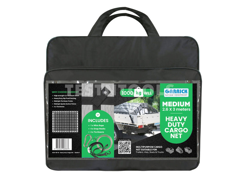 Garrick Heavy Duty Cargo Net Medium 2.6m x 3m GCNHDM