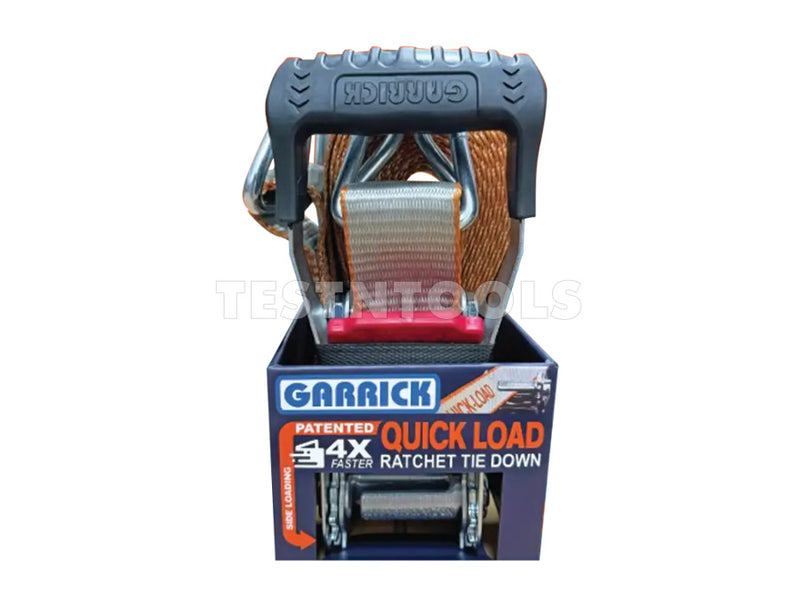 Garrick Quick Load Rachet Tie Down 25mm x 4M 0.45T 2Pack