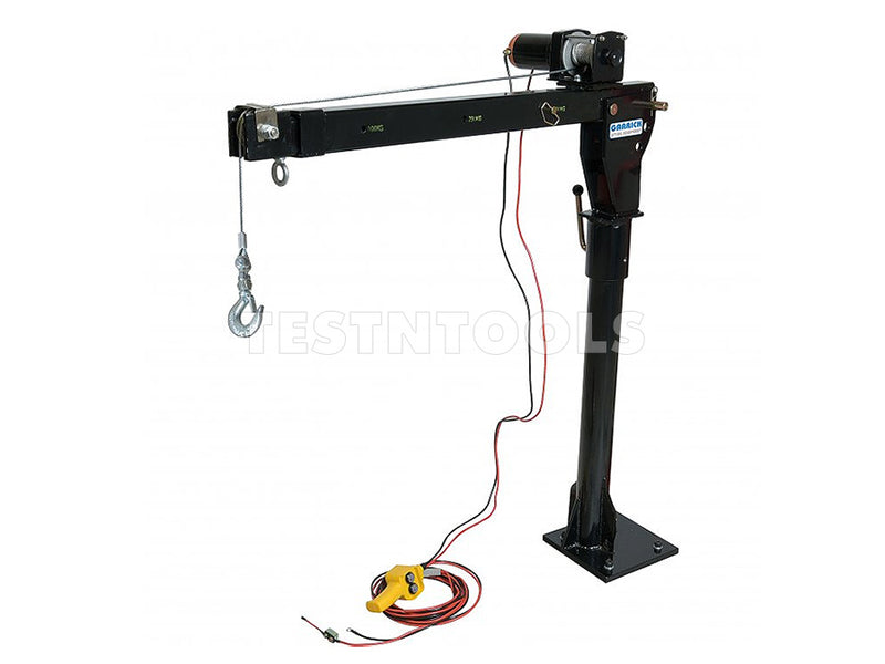 Garrick Ute Mount Swivel Crane Hoist 12VDC 800kg UTECRANE500