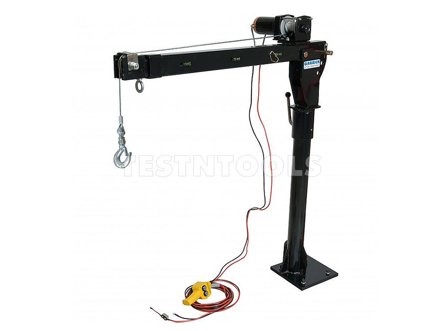 Garrick Ute Mount Swivel Crane Hoist 12VDC 800kg UTECRANE500 — Testntools