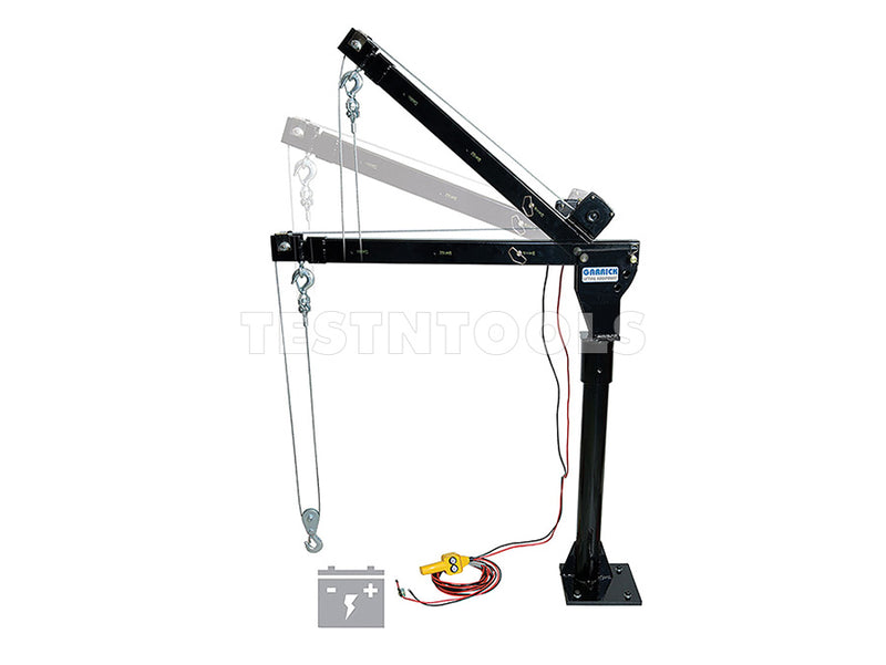 Garrick Ute Mount Swivel Crane Hoist 12VDC 800kg UTECRANE500