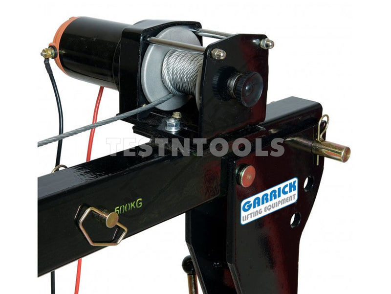 Garrick Ute Mount Swivel Crane Hoist 12VDC 800kg UTECRANE500