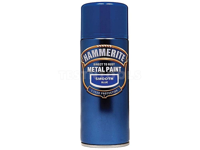 Hammerite Direct To Rust Metal Paint Aerosol Smooth Blue 400ml PAIS-040LB