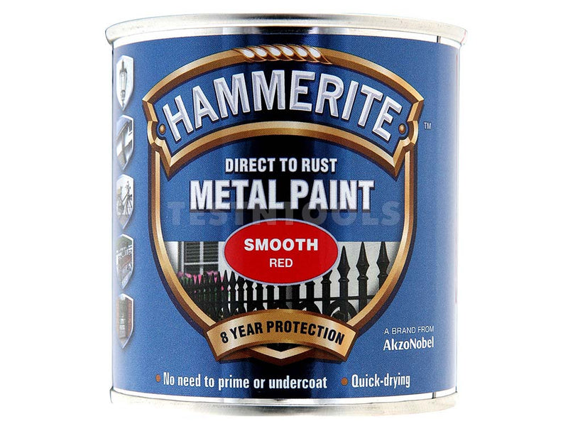 Hammerite Direct To Rust Metal Paint Smooth Red 750ml PAIS-075R