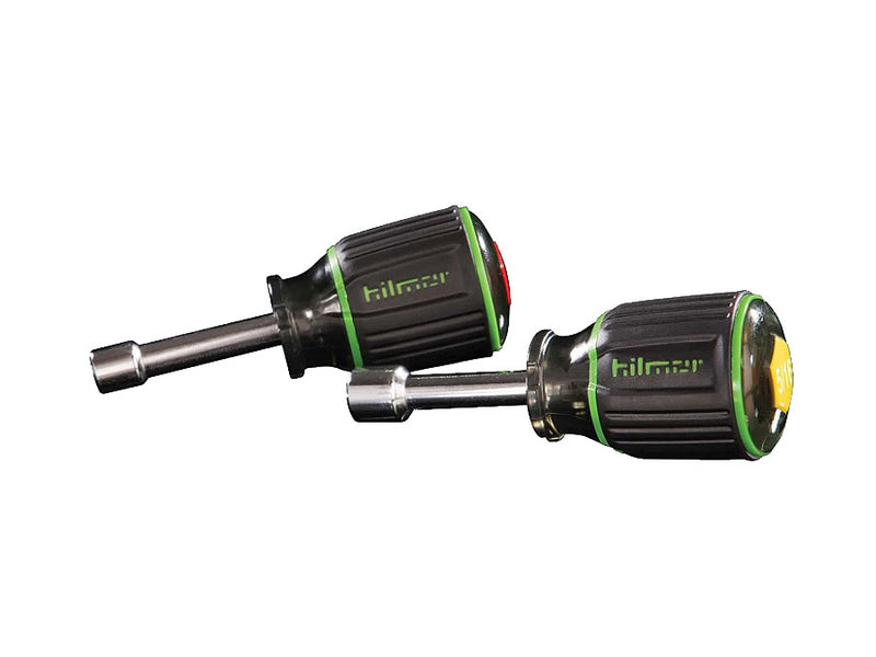 Hilmor Magnetic Nut Driver Set 1-1/2" Shaft 2Pc HIL-1839057