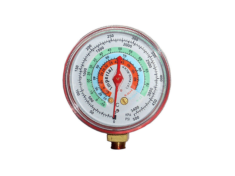 Imperial Dial Gauge 68mm For R134a Red IMP-420RCKP