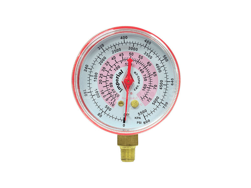 Imperial Dial Gauge 68mm For R410a Red IMP-452CR