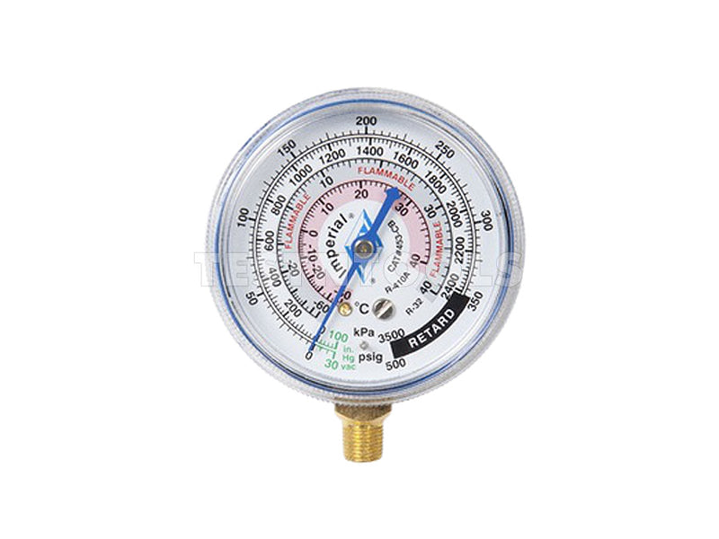 Imperial Low Side Gauge For R32 R410a Blue IMP-453CB