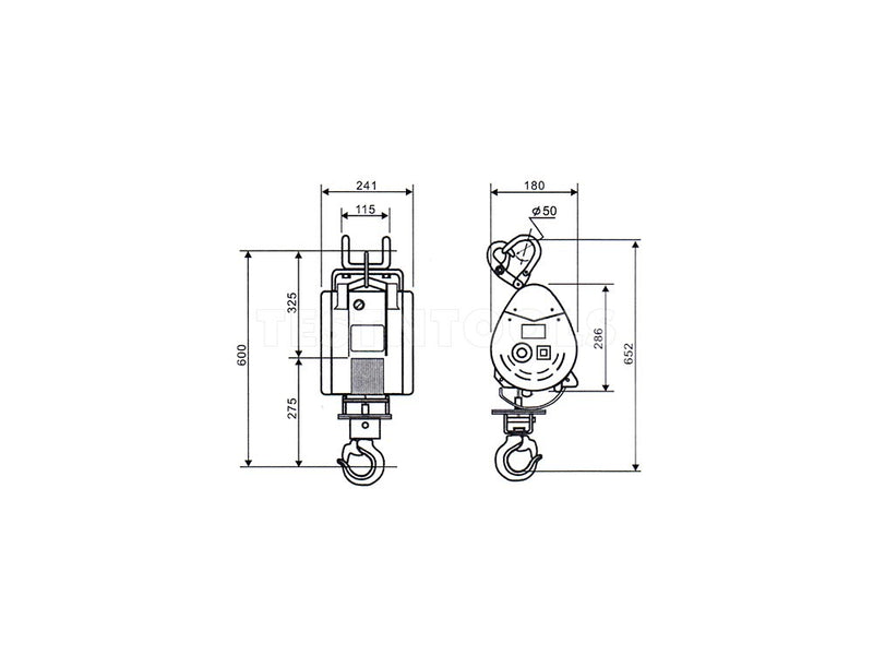 Kio Mini Scaffold Hoist With Remote 230V 30m 300Kg