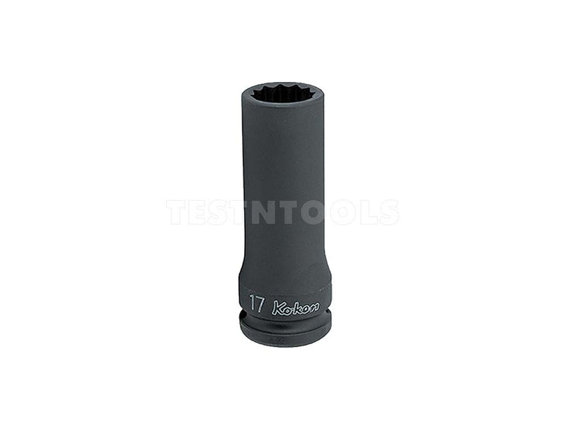 Koken Deep Impact Socket 1/2" Drive 19mm x 80mm Long 12PT 14305M19