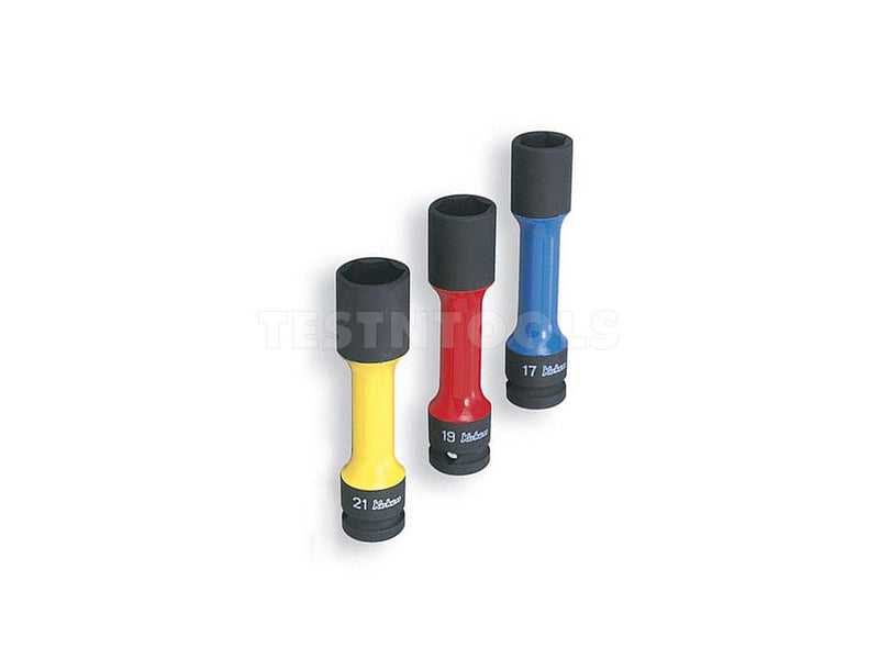 Koken Impact Thin Wall Wheel Nut Socket Set 1/2" Drive 17mm - 21mm For Alloy Wheels 3 Piece 14201M