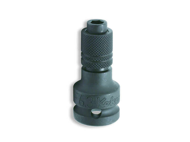 Koken Locking Impact Bit Holder 1/2" Drive 55mm Long For 1/4" Bit 14142