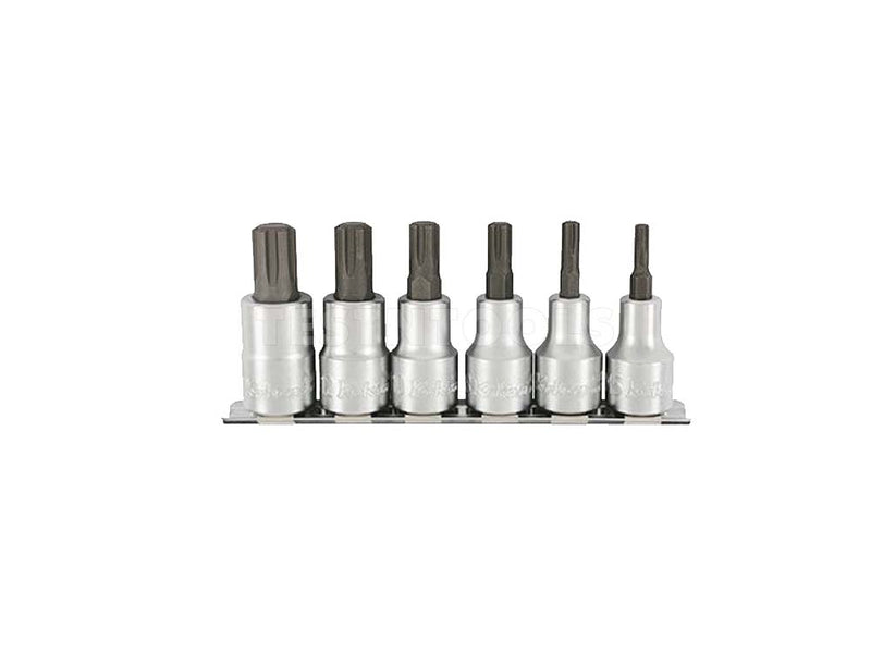 Koken Ribe CV Bit Socket Set 1/2" Drive M5 - M14 6 Piece RS4027/6