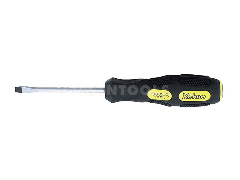 Koken Screwdriver Heavy Duty Flat 5mm x 75mm x 175mm Long 166S-5