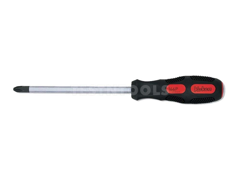 Koken Screwdriver Heavy Duty Phillips #1 75mm x 175mm Long 166P-1